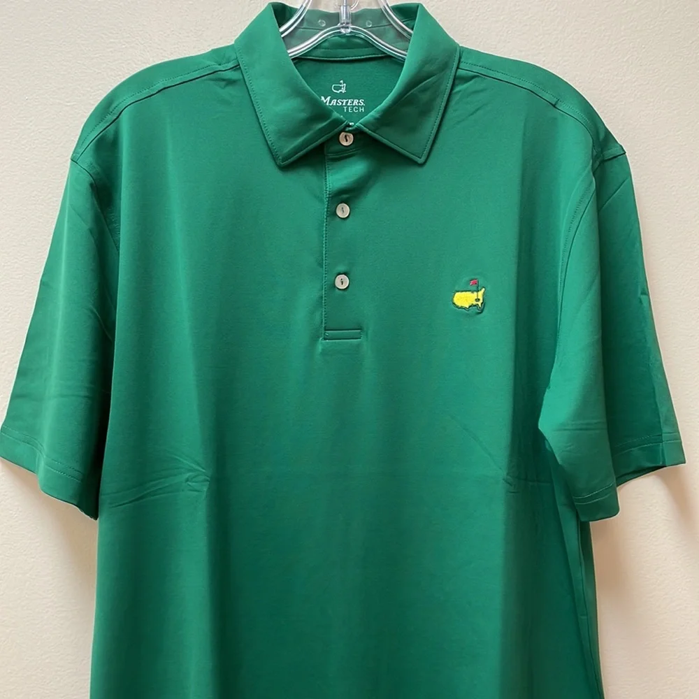 2026 Masters Tournament Men's Performance Tech Pine Green Golf Shirt!!🔥🔥🔥 - Picture 7 of 16